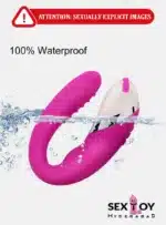 Dive into pleasure with U Shape 12 Speed Pink Dual Waterproof Vibrator - Your Ultimate Companion