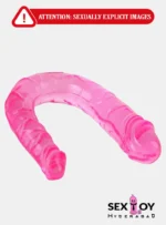 A double dong cool jelly dildo.