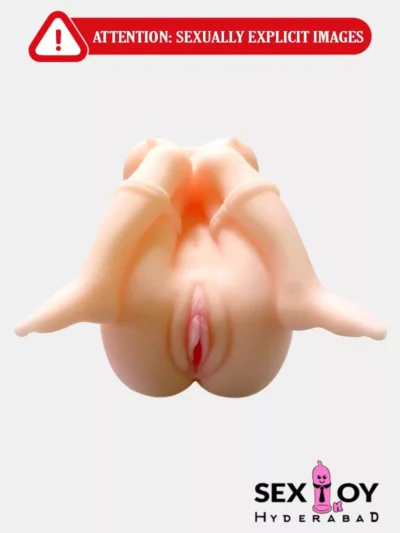 Artificial Vagina Toy: Close-up of a male masturbator.