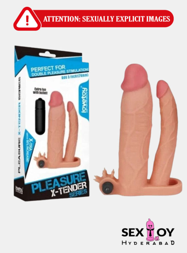 Pleasure X-TENDER: Vibrating Sleeve for Longer Penis