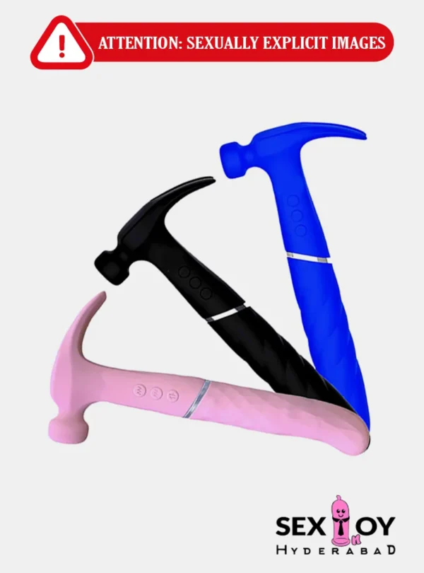 Triple Fun Hammer Vibrator showcasing its unique design and features for enhanced pleasure.